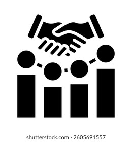 Business Relationship Icon Element for Design