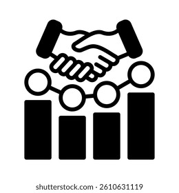 Business Relationship Icon Element for Design