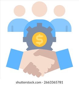 Elemento De Icono De Relación De Negocio Para Diseño