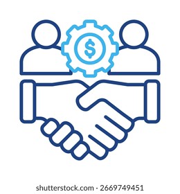 Business Relationship-Symbolelement für Design