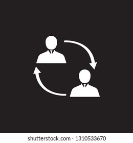 business relationship icon. Simple element illustration. Business icons universal for web and mobile