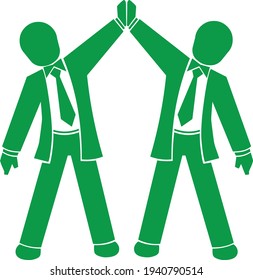 Business relationship illustration vector isolated