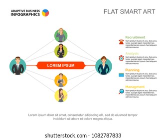 Business relationship slide template. Chart, design. Creative concept for infographic, report. Can be used for topics like collaboration, cooperation, teamwork, connection