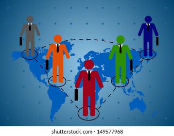 Business relationship world