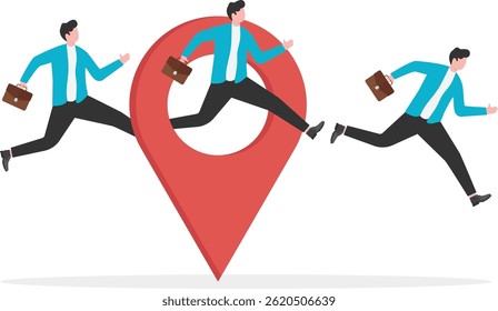 Business relocation, move office to new address or transfer to new location concept


