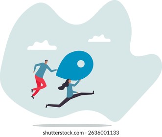 Business relocation moving office to new location address.character for design.