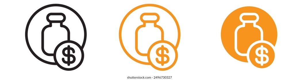 Business Remedy Icon Set Problemlösende Illustrationen für die Unternehmensverwaltung