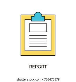 business report clipboard icon