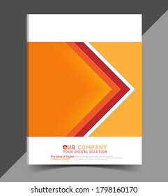 Business report cover background design