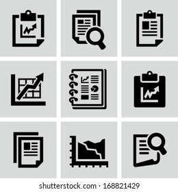 Business report document icon