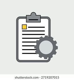 Vetor de Ícone de Documento de Relatório Comercial