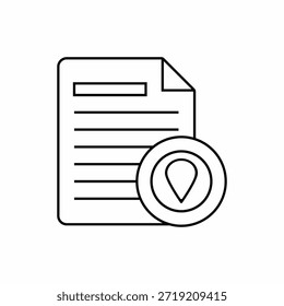 Business Report Document Icon vector