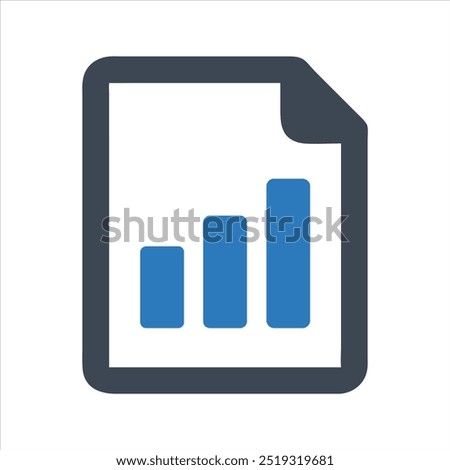 Business report icon. Audit and analysis icon