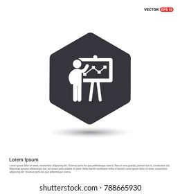 Business report icon Background icon template
