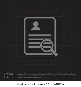 Business report icon - Black Creative Background