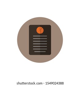 Business Report Icon. Button  style vector EPS.