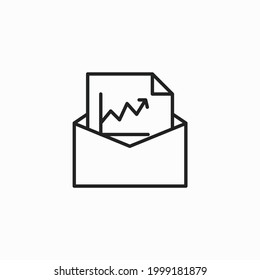 Business report icon. Report Icon With Chart Elements