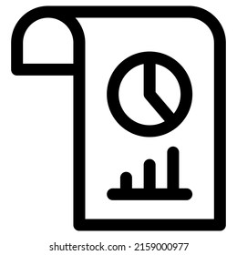 diseño de iconos de informes de negocios, ilustración vectorial, mejor utilizado para presentaciones