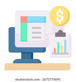 Elemento De Icono De Informe De Negocio Para Diseño