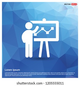 Business report icon - Free vector icon