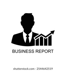 ícone do relatório comercial , ícone do gráfico comercial