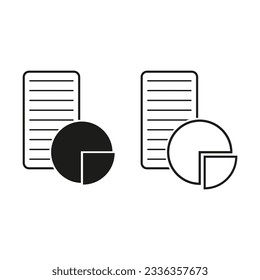 Business report icon. Vector illustration. EPS 10.
