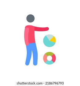 Business Report icon in vector. Logotype
