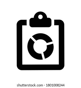 icono de informe de negocios.diagrama,gráfico de puntos (ilustración vectorial)