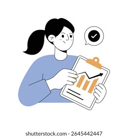 Business Report  Modern illustrations. Eps 10 file on transparent background