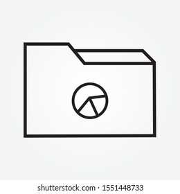 business report pie chart graph  design vector illustration