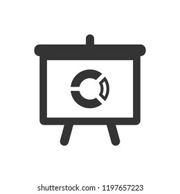 Business report presentation icon