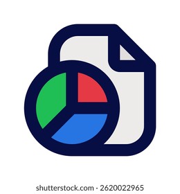 Business Report Vector for Company Growth and Strategy. Flat design document for analytics, revenue, and performance overview