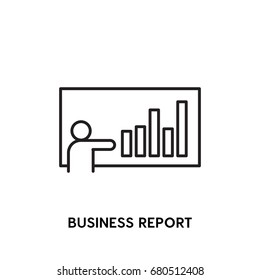 Business Report Vector Icon