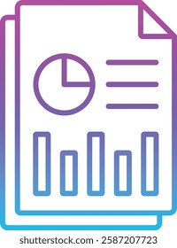 Business Report vector icon. Can be used for printing, mobile and web applications.