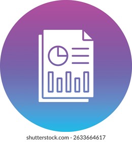 Business Report vector icon. Can be used for printing, mobile and web applications.
