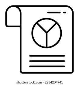 A business report vector icon in trendy style easy to use