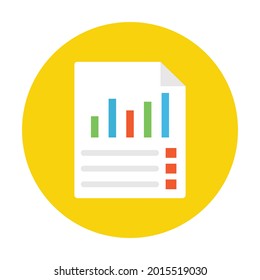 Business report Vector Icon which can be easily modified or edit
