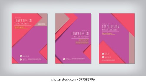 Business report zigzag design cover.