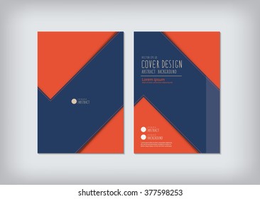 Business report zigzag design cover.