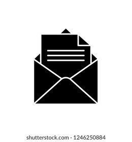 Business reporting black icon, vector sign on isolated background. Business reporting concept symbol, illustration 