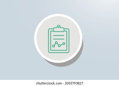 Diseño vectorial de iconos de informes empresariales