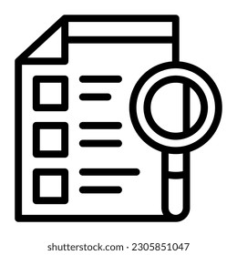 Símbolo de logotipo de icono de línea simple de análisis de negocio