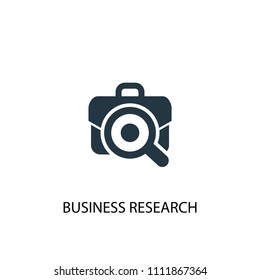 business research icon. Simple element illustration. business research concept symbol design from analytics, research collection. Can be used for web and mobile.