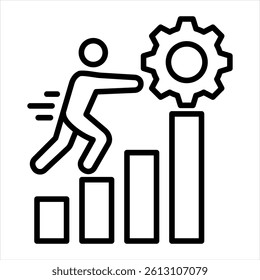 Business Resilience Line Icon Vector Illustration