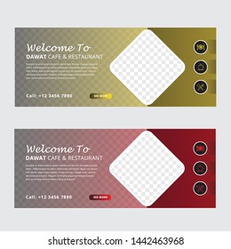 Business Resturent Web Banner Template