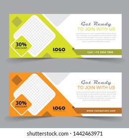 Business Resturent Web Banner Template