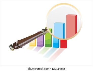 business results under review concept illustration design