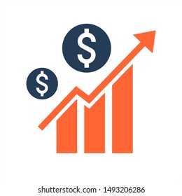 30,089 Revenue growth icon Images, Stock Photos & Vectors | Shutterstock