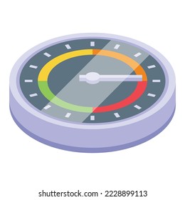 Business risk icon isometric vector. Data system. Management control