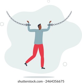 Geschäftsrisiko, Anfälligkeit, Gefährdung und Schwäche oder Konflikt, der zum Ausfall von Unternehmen und Investitionen führt.Flat Vektorillustration.